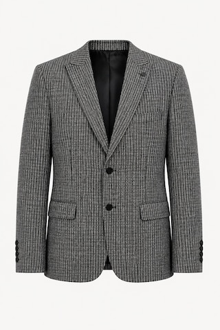Bihan Store Erkek Ekose Model Çift Yırtmaç Tek Ceket 6 Drop 72105-gri 4