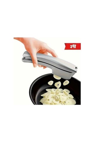 Fastbuy Sinuoshop Gümüş Sarımsak Sıkacağı, Kırıcı, Yapışmaz, Temizlenir Mutfak Aracı Gümüş