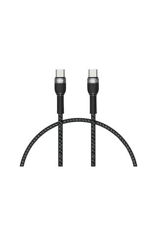 Siyah Shira Serisi Type-c To Type-c Pd Kablo 30 Cm-hgea