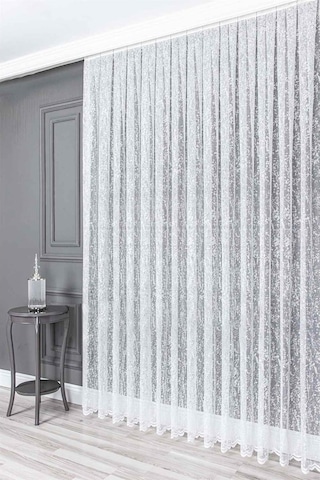 Evdepo Home Kullanıma Hazır Örme Tül Perde (540715464)