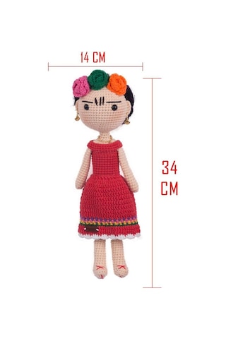 Amigurumi Frida Organik Oyuncak-uyku Arkadaşı Frida-örme Bebek