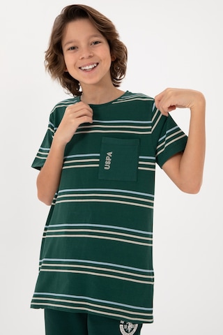 U.s. Polo Assn. Erkek Çocuk Koyu Yeşil Tişört Basic 50295562-vr079 Koyu Yesıl Koyu Yeşil