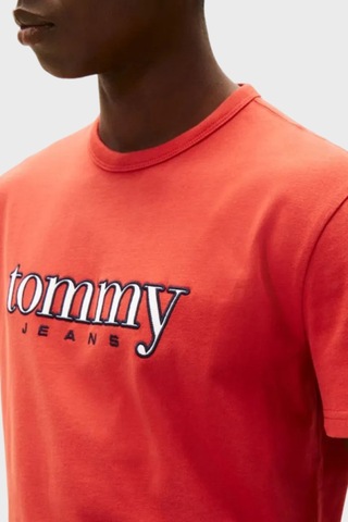 Tommy Jeans Erkek T Shirt Dm0dm22719 Xl0 Kırmızı Kirmizi