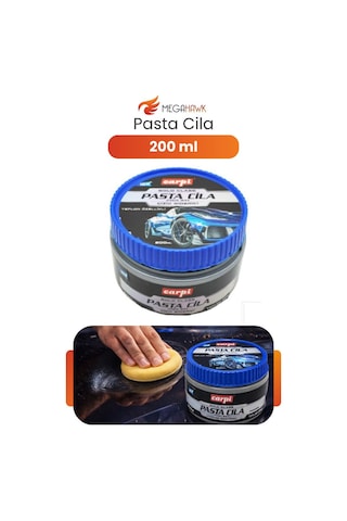 Pasta Cila 200 Ml Çizik Giderici Parlatıcı Teflon Katkılı Süngerli Set Mavi