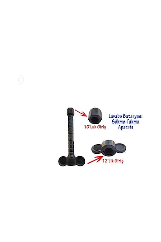 Batarya Musluk Altı Montaj Sabitleme Vida Somun Sıkma Aparatı Kovan Anahtarı 10-12