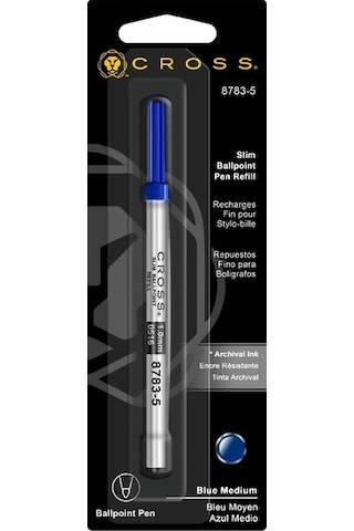 Cross 8783-5 Click Tükenmez Kalem Yedeği Mavi