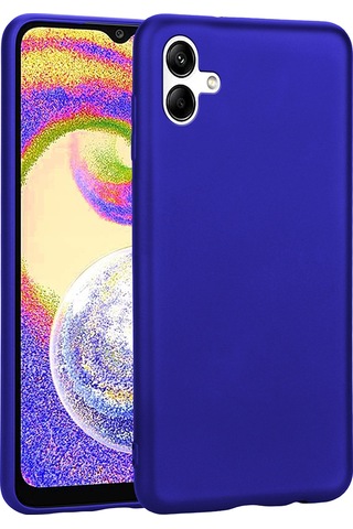 Zore Galaxy Uyumlu A04 Kılıf Msra Premier Silikon Kapak - Saks Mavi Saks Mavi