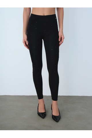 Slim Fit Kadın Tayt Siyah