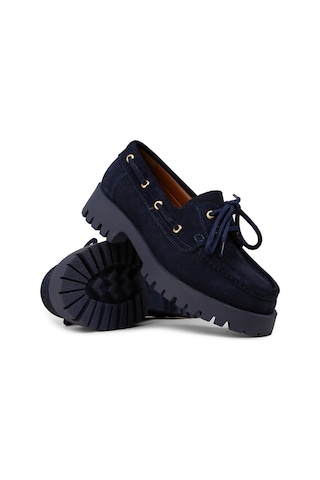 Deery Kadın Hakiki Süet Lacivert Marin Loafer - 02036zlcvc01