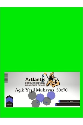 Renkli Mukavva 50X70 5 Adet Artlantis Renkli Mukavva 5 Adet