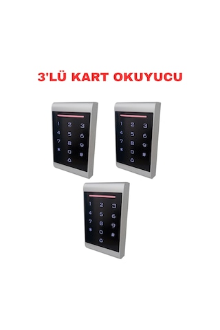 Sr-221 Em Şifreli Proximity Kart Okuyucu 125 Khz Dokunmatik Tuş Takımlı 12/24v Ac/dc Standalone Geçiş Kontrol Cihazı 3 Adet
