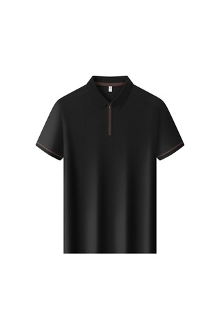 New Performance Premium Polo T-shirt 90.3% Nylon 9.7% Spandex Siyah