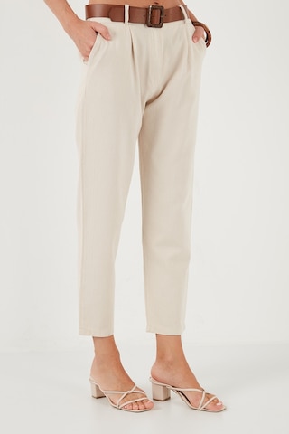Lela % 100 Pamuklu Regular Fit Bayan Pantolon 673Py2007 Bej