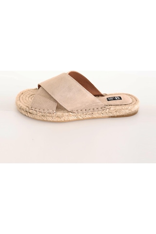 5in1Canpolat Bej Espadril Terlik 24112-bej Bej