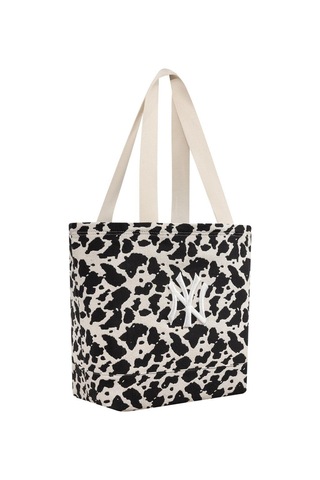 New Era Cow Jacquard Neyyan Ltcblk Kadın Tote Çanta-13815 Açık Bej