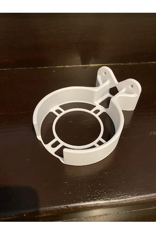 Buradabulabilirsin 3d Baskı Silindirik Mesh Router Duvar Standı Beyaz Havalandırma Delikli Modem Duvar Askısı 110 Mm Çaplı Bbz