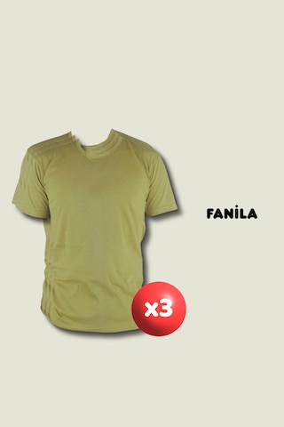 Outdoorun 3'lü Fanila Askerlik Seti - Temel Ve Bedelli Askerlik Malzemeleri Haki