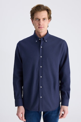 D'S Damat Ds Damat Comfort Lacivert Balıksırtı Pamuklu Gömlek 1hc02hd13265m Çok Renkli