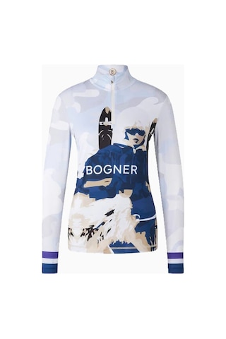 Bogner Sport First Layer Beline Termal Kadın Kayak Içlik İçlik Beyaz - Mavi