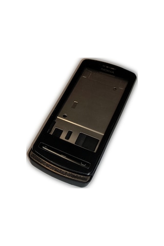 Nokia N700 Kasa Kapak Tuş Takımı N700 Uyumlu Siyah Renk Orta Kasa