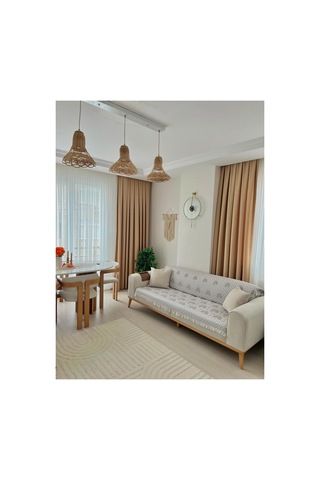 %100 Pamuk Koltuk Örtüsü Oturma Ve Sırt Kısmını Kaplayan Koruyucu Örtü 180 X 220 453154163512 Kahverengi