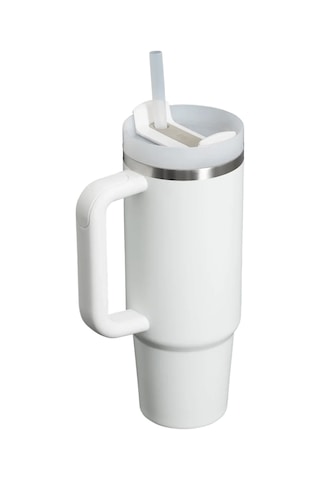 Stanley Quencher H2.0 Flowstate 0.89 L Pipetli Çelik Termos Beyaz