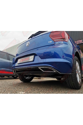 Volkswagen Polo R Line Arka Tampon Difüzörü 2018 Sonrası Mk6