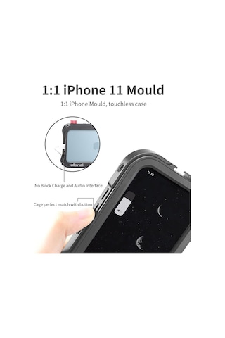 Ulanzi Apple Uyumlu iPhone 11 Pro Metal Vlog Çerçeve