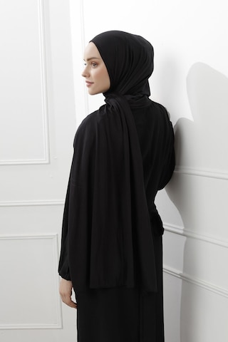 Hira Penye Şal Siyah Siyah