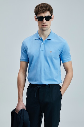 Lufian Erkek Laon Smart Polo T-shirt 111040206 Mavi Mavi