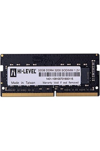 Hi-Level HLV-SOPC25600D4/32G 32 DDR4 3200 MHz CL22 Notebook Ram Hi-Level HLV-SOPC25600D4/32G 32 DDR4 3200 MHz CL22 Notebook Ram