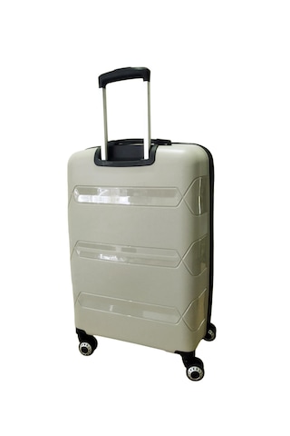 Hotowa Gold Pp Valiz 8011 Ekru Tsa Kilitli Orta Boy Ekru