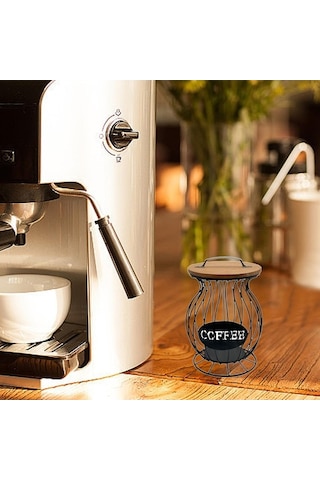 Trendooze Kafeler Aile Tezgahı Pod Tutucu - Siyah M, Pratik Tasarım Siyah M