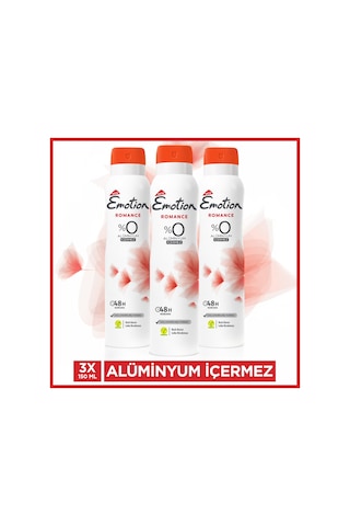 Emotion Romance Kadın Sprey Deodorant 3 x 150 ML