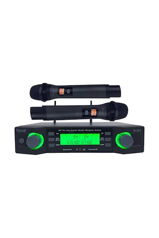 Roof R-203 Ee 2 El Uhf Kablosuz Telsiz Mikrofon