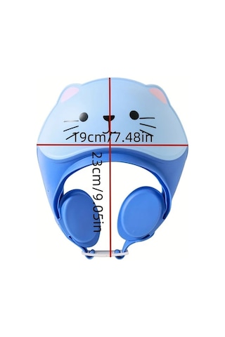 Willowhaven Mavi Duş Bonesi 3 Renk Ayarlanabilir Kulak Koruma Saç Yıkama Başlığı Diğer