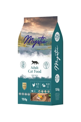 Mystic Tavuklu Az Tahıllı Yetişkin Kedi Maması 15 KG Mystic Tavuklu Az Tahıllı Yetişkin Kedi Maması 15 KG