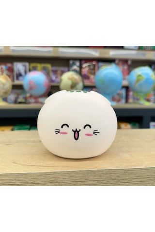 River World Gece Lambası Dokunmatik Tasarımı Sevimli Kedi Model Çok Renkli