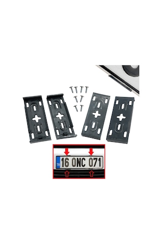 Yeni Nesil Geçmeli Çerçevesiz Plakalık 2 Li Takım