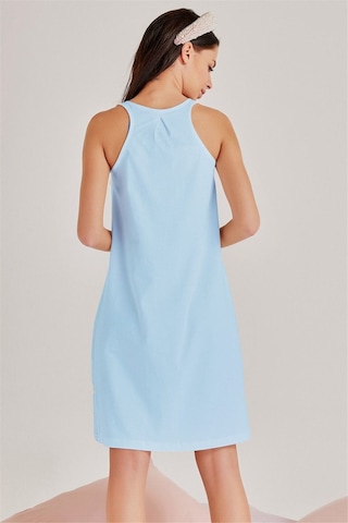 Magic Form 30108 Kadın Mavi Lohusa Sabahlık Gecelik Takım