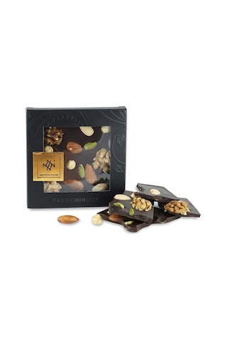 Kuruyemişli Çikolata Rüyası Bitter Tablet Çikolata 80g