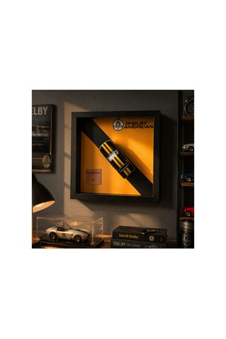 Shadow Box Tablo 3d Diecast Siyah Araba Tablosu Koleksiyon Çerçevesi Otomobil Tutkunlarına Hediye Duvar Dekoru