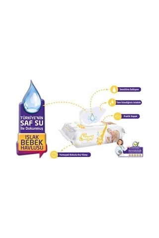 Sleepy Islak Mendil Sensitive 90 Yaprak X 12 Adet 1080 Yaprak