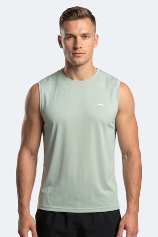 Slazenger Herofıt Erkek Kolsuz Su Yeşili Atlet