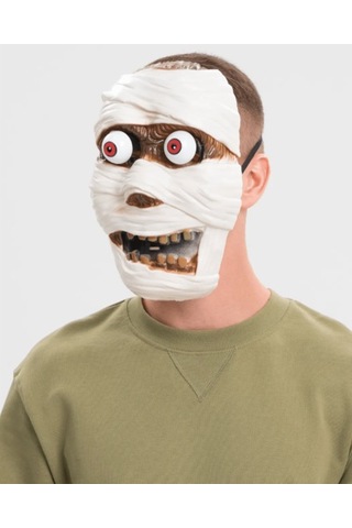 Sallanan Yaylı Oynar Gözlü Mumya Maskesi Çok Renkli