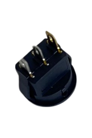 Mini Yuvarlak On-off Işıklı Anahtar 3 Pin Switch 10 Adet