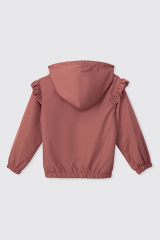 Panço Kız Çocuk Kapüşonlu Pembe Yağmurluk 2621gk33001