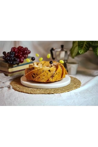 Akayev Mermer 28 Cm Kalın Beyaz Sunum Tabağı Yağ Standı Beyaz