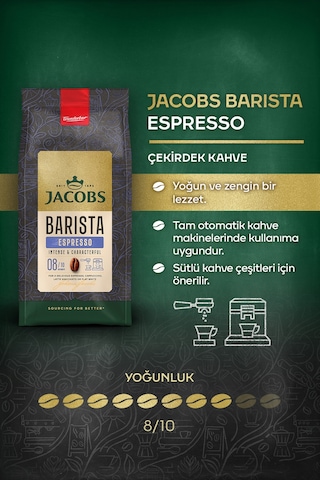 Jacobs Barista Editions Çekirdek Kahve Espresso 2 x 1 KG