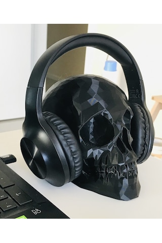 İskelet Kafa Tası - Kulaklık Standı Ve Dekorasyon